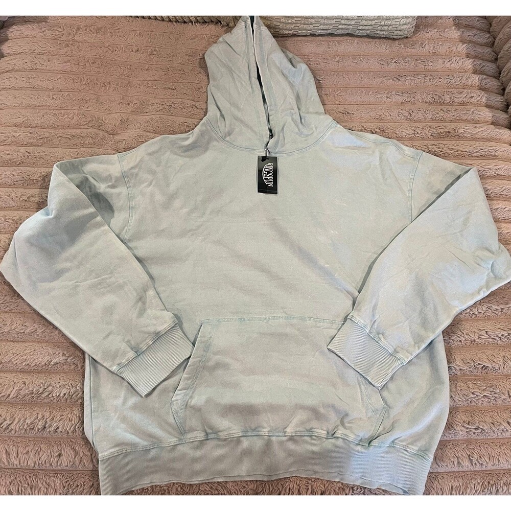 RingSpun Sky Blue Pullover Hoodie – Men’s Size L – New With Tags